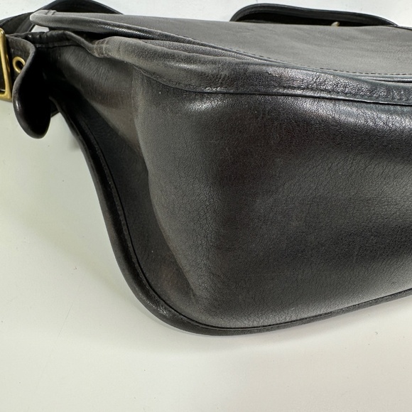 Vintage Coach Patricia's Legacy Crossbody Saddle Flap Bag 9951 Black Leather - Picture 16 of 16